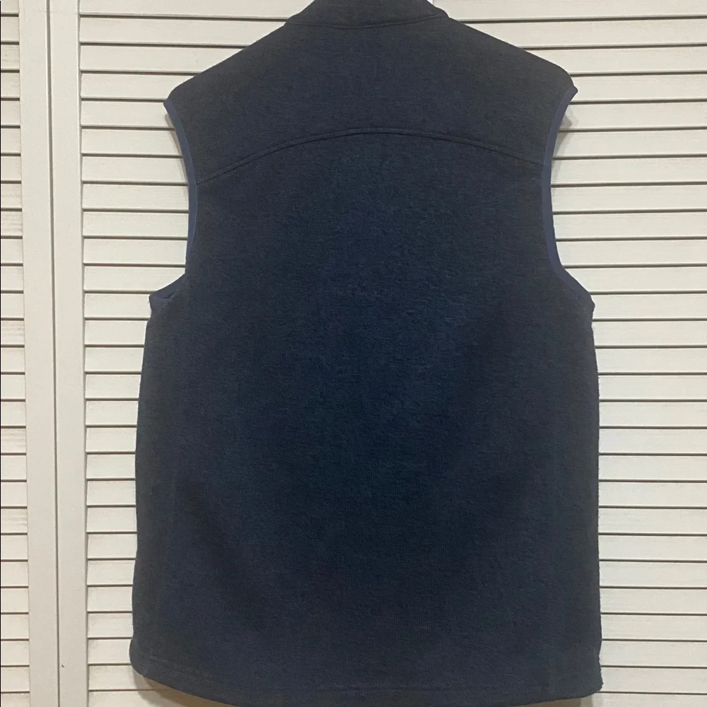 Orvis Blue Heather Zip Fleece Vest Size M